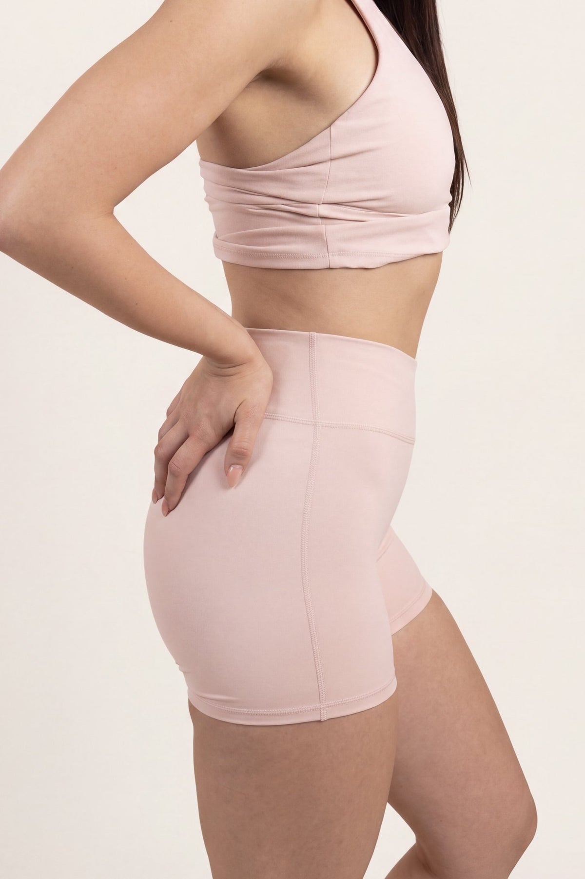 Routine Short in Ballerina Blush - side detail